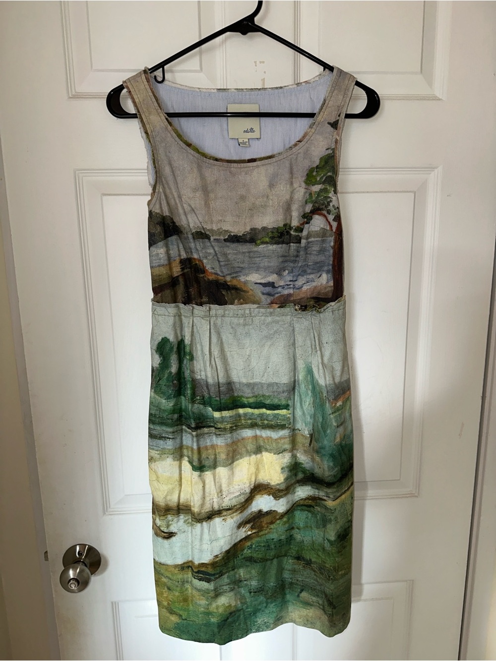 Anthropologie Odille 100% Cotton Landscape Dress